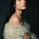 Georgina Mazzeo Model Fur Dress