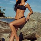 Georgina Mazzeo Model On Rocks