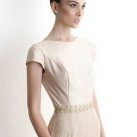 Diana Croce Model Cream Color Dress