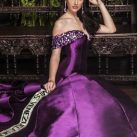 Diana Croce Model Violet Gown